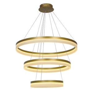 Lustre Pendente Nitrolux Acr-201d Dourado Led Bivolt
