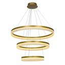 Ver imagem 1 de Lustre Pendente Nitrolux Acr-201d Dourado Led Bivolt