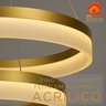 Lustre Pendente Nitrolux Acr-201d Dourado Led Bivolt - 6