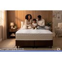 Ver imagem 2 de Cama Box Queen: Colchão Espuma D33 Paropas Conforto Ultra Firme + Base Crc Suede Brown (158x198)