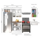 Ver imagem 2 de Armário Multiuso Cozinha 5 Peças 200cm Unna Poliman Móveis