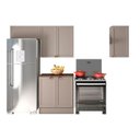 Ver imagem 3 de Armário Multiuso Cozinha 5 Peças 200cm Unna Poliman Móveis