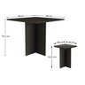 Conjunto para Cozinha Mesa 4 Lugares Quadrada 4 Banquetas Espresso Móveis - 3