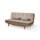 Ver imagem 5 de Sofá Cama 3 Lugares em Suede Tokio Yescasa