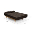 Ver imagem 4 de Sofá Cama 3 Lugares em Suede Tokio Yescasa