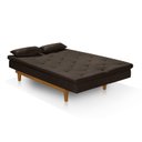 Ver mais imagens de Sofá Cama 3 Lugares em Suede Tokio Yescasa Marrom