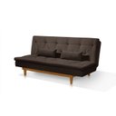 Ver imagem 5 de Sofá Cama 3 Lugares em Suede Tokio Yescasa