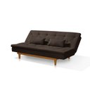 Ver imagem 6 de Sofá Cama 3 Lugares em Suede Tokio Yescasa Marrom