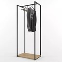 Ver imagem 1 de Arara Roupas Reforçada Casa Lojas Sapateira Closet Aço e Mdf