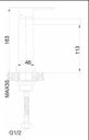 Ver imagem 2 de Monocomando para Lavatorio de Mesa Bica Baixa - Madrid - Black V-83301-59H JIWI