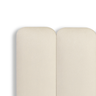 Cabeceira Queen Modulada Arredondada Cama Box Suede Creme - 4