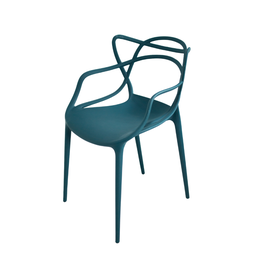 Cadeira Allegra Masters Jantar Cozinha Empilhável Turquesa - 2 Cadeira Allegra Masters Jantar Cozinha Empilhável Turquesa - 2