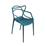 Cadeira Allegra Masters Jantar Cozinha Empilhável Turquesa - 3