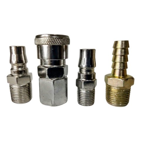 Kit Engate Rápido Esfera Alta Vazão 3/8 com 4 Peças