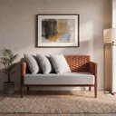 Ver imagem 1 de Namoradeira Design Diferenciado Confortavel para Sala Alaranjado Poesia