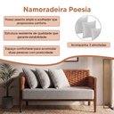 Ver imagem 2 de Namoradeira Design Diferenciado Confortavel para Sala Alaranjado Poesia