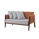 Ver imagem 3 de Namoradeira Design Diferenciado Confortavel para Sala Alaranjado Poesia
