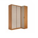 Ver imagem 2 de Módulo de Canto Porta de Correr 3 Portas 100% Mdf Altezza Clean