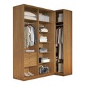 Ver imagem 5 de Módulo de Canto Porta de Correr 3 Portas 100% Mdf Altezza Clean