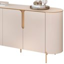 Ver imagem 5 de Kit Aparador Buffet Lia com Cristaleira Tarsila Orgânico D05 Off White Freijó