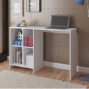 Ver imagem 3 de Kit 2 Peças 1 Escrivaninha 4 Nichos e 1 Estante para Livro 10 Nichos