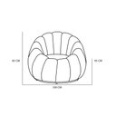 Ver imagem 5 de Kit Poltrona com Almofada e Puff Concha Fixo Boucle - Estopar