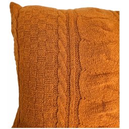 Capa para Almofada Tricot Wrin Terracota - Quadrada - 2