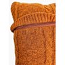 Capa para Almofada Tricot Wrin Terracota - Quadrada - 4