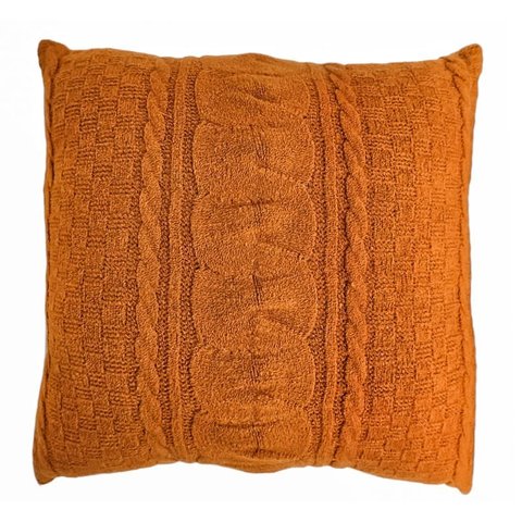 Capa para Almofada Tricot Wrin Terracota - Quadrada