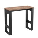 Ver imagem 4 de Escrivaninha Mesa Escritório 100% MDF 90cm Industrial Preto e Solanum Yescasa