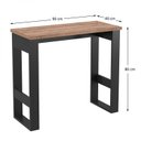 Ver imagem 3 de Escrivaninha Mesa Escritório 100% MDF 90cm Industrial Preto e Solanum Yescasa