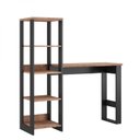 Ver imagem 3 de Escrivaninha Mesa Escritório com Torre 100% MDF 129,8cm Industrial Preto e Solanum Yescasa