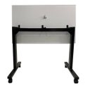 Ver imagem 3 de Mesa Basculante para Escritório e Home Office Salerno Cinza