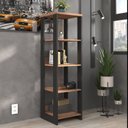 Ver imagem 1 de Estante Torre Industrial 137CMX40CM Preto/Solanum