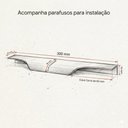 Ver imagem 4 de Kit 5 Puxador de Móveis Wave Cava 30cm em Alumínio - Titanio
