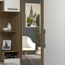 Ver imagem 7 de Guarda Roupa Solteiro Modulado Cp03 Delphi Avelã/branco L01 - Mpozenato