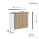 Ver imagem 4 de Armário para Escritório Baixo 2 Portas com Chave