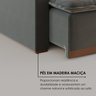 Sofá Cama Retrátil em Madeira Eucalipto e Linho 220cm Flórida - 8