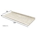 Ver imagem 3 de Tampo para Balcão Emily 120cm Cinza/Calcare