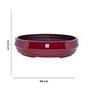 Ver imagem 4 de Vaso Bacia Osaka Vermelho Lira M 11,5x44X36 cm - D’Rossi
