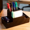 Ver imagem 1 de Organizador de mesa para escritório em Acrílico Preto 3 mm Centauri Acrílicos ORG-ME-P3