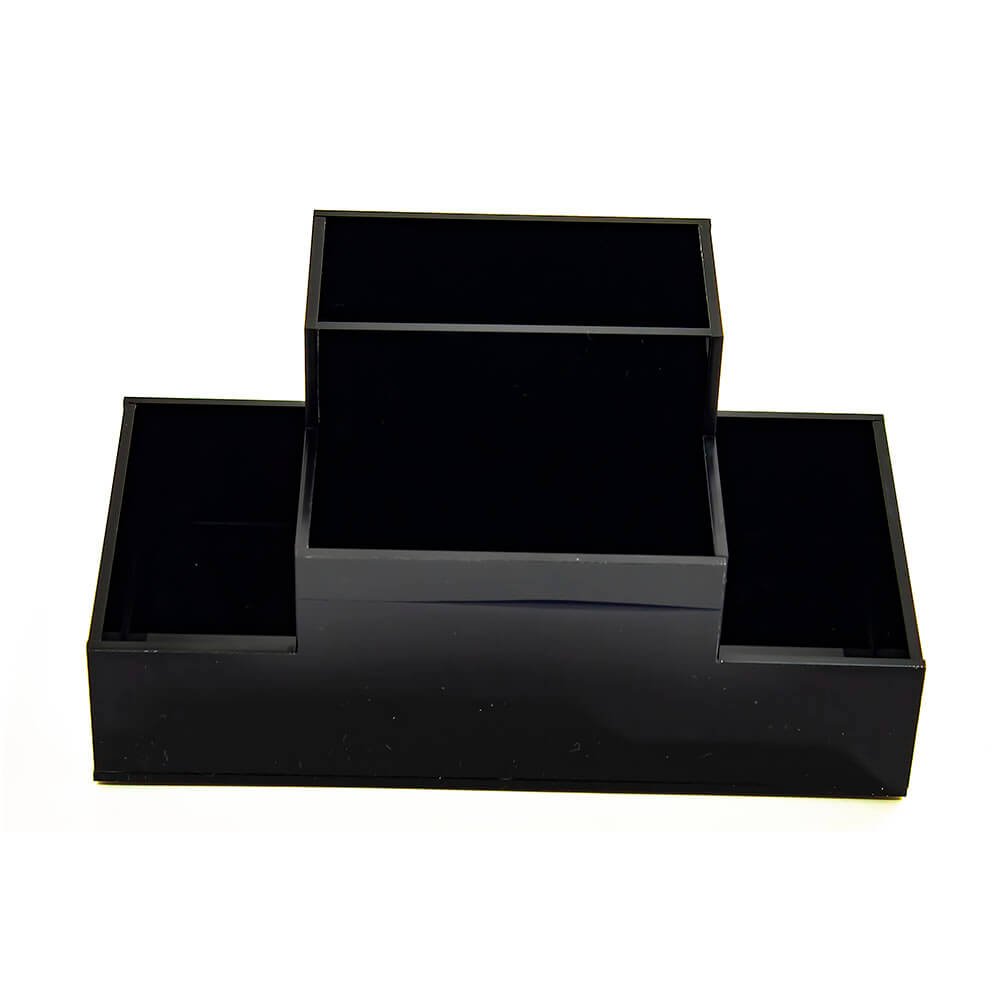 Organizador de mesa para escritório em Acrílico Preto 3 mm Centauri Acrílicos ORG-ME-P3 - 5