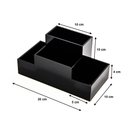 Ver imagem 4 de Organizador de mesa para escritório em Acrílico Preto 3 mm Centauri Acrílicos ORG-ME-P3