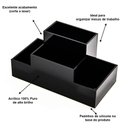 Ver imagem 3 de Organizador de mesa para escritório em Acrílico Preto 3 mm Centauri Acrílicos ORG-ME-P3