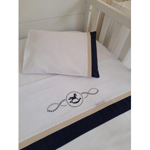 Conjunto de Lençol Cavalinho para Berço de Bebê
