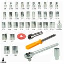 Ver imagem 3 de Jogo de Chave Soquete Lorben com Catraca Reversível 40 Peças Estojo Organizador