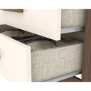 Ver imagem 3 de Guarda Roupa 3 Portas e 2 Gavetas Açaí Da133 Branco - Henn