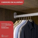 Ver imagem 7 de Guarda-Roupa Modular Solteiro 6 Portas 2 Gavetas com Porta de Correr Gênova Plus Ipê Wood/Grafite