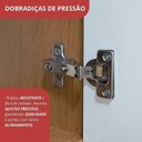 Ver mais imagens de Guarda-Roupa Modular Solteiro 6 Portas 2 Gavetas com Porta de Correr Gênova Plus Ipê Wood/Grafite
