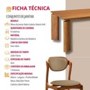 Ver imagem 2 de Conjunto de Jantar Nala 8 Lugares Tampo MDF Cadeiras Solaris Soft Estofadas Imbuia 220cm Mobillare